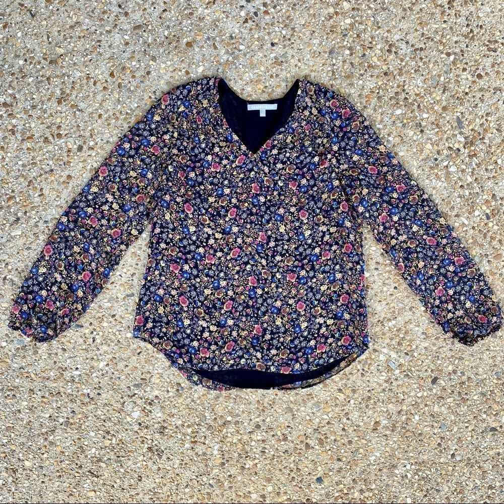 Daniel Rainn Floral Long Sleeve Blouse Size S